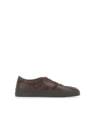 Santoni Sneakers "Double Buckle" - Grigio