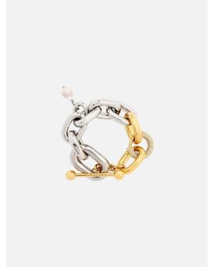 Rabanne Bracciale "Bracelet Xl Link" - Metallizzato
