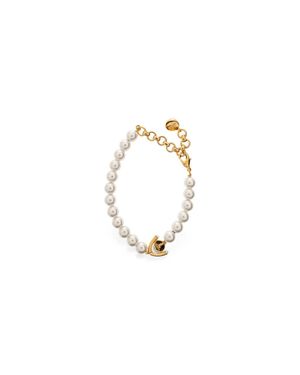 CASABLANCA "Lotus Pearl Bracelet" - Bianco