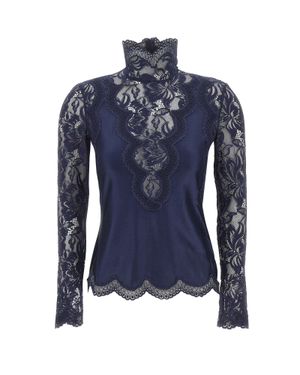 Rabanne Top A Maniche Lunghe - Blu