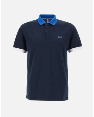 Sun 68 T-Shirt "3 Color Way" - Blu