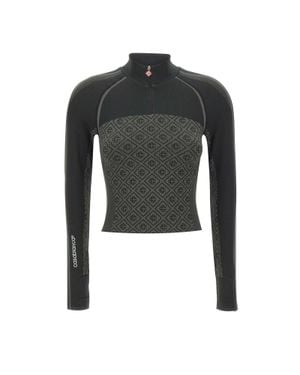 CASABLANCA Maglia Monogram Senza Cuciture - Nero