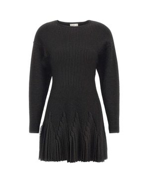 Elisabetta Franchi Abito Plissè - Nero