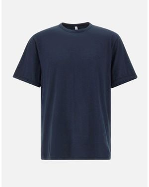 Sun 68 "Round Bottom T-Shirt" - Blu
