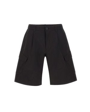 Herno Shorts Con Tasche Cargo - Bianco