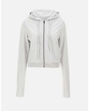 Entire studios "Lightweight Cropped Zip Up" - Bianco