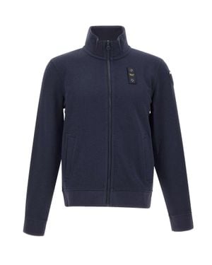 Blauer Felpa "City New" - Blu