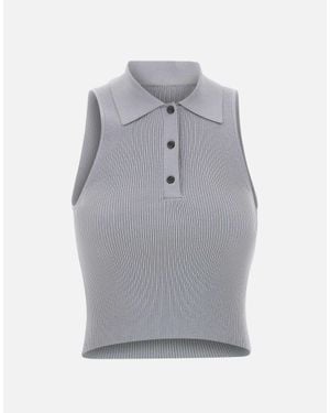 a. roege hove Top "Trine Polo" - Grigio