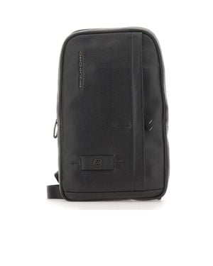 Piquadro Zaino Monospalla Porta Ipad - Nero