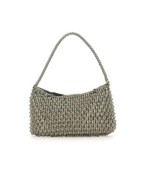 Dragon Diffusion Borsa A Spalla "Basil Cactus" - Grigio
