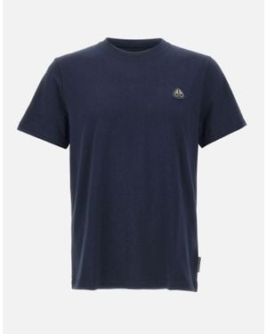 Moose Knuckles T-Shirt "Crescent Tee" - Blu