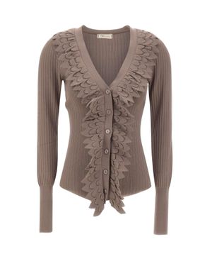 Blumarine Cardigan - Marrone