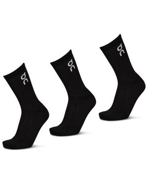 On Shoes Logo Sock Crew Sokken - Zwart