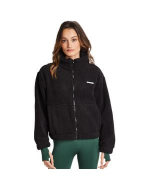 Peach Fit Logo Jackets - Black