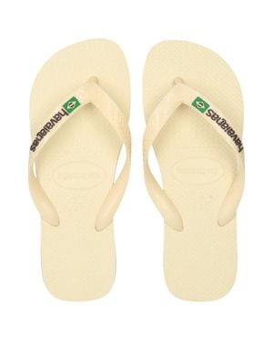 Havaianas Brasil Logo Flip-Flops And Sandals - Metallic