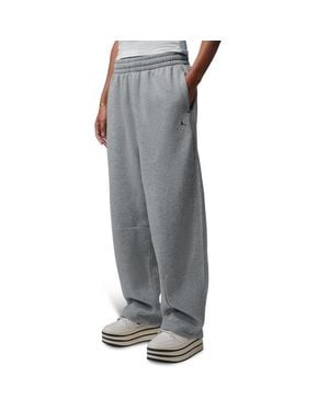 Nike Brooklyn Wide-Leg Trousers Broeken - Grijs