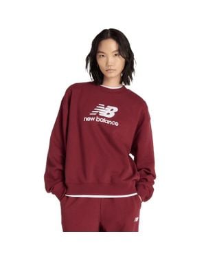 New Balance Terry Sweatshirts - Red