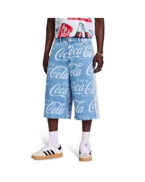 adidas Coca Cola Denim Jort Korte Broeken - Blauw