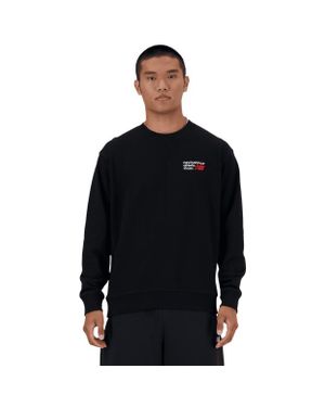 New Balance Athletics Premium Logo Crew Sweatshirts - Black