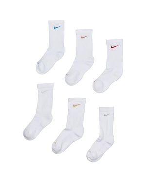 Nike Everyday Cushioned Crew 6 Pack Socks - White
