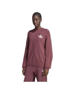 adidas Originals Athl Dept Knitted Sweatshirt Sweatshirts - Red