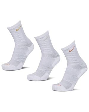 Nike Everyday Cushioned Crew 3 Pack Socks - Blue
