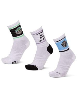 Happy Socks Crew 3 Pack Socks - Blue