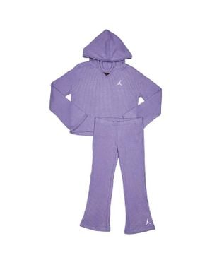 Nike Rib Tracksuits - Purple