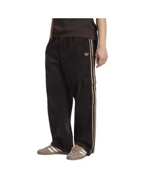 adidas Adicolor Cord Cargo Trousers - Black