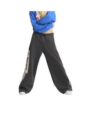adidas Adisignature Ny Wide Leg Joggers Femme - Bleu