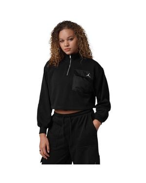 Nike Fleece Track Tops - Black