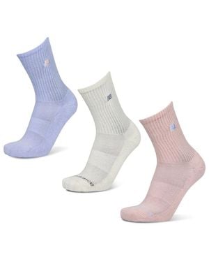 New Balance Midcalf 3 Pack Socks - Blue
