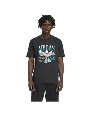 adidas Graphics T-Shirts - Black