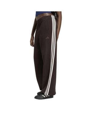 adidas Kit 3-Stripes Wide Joggers Broeken - Zwart