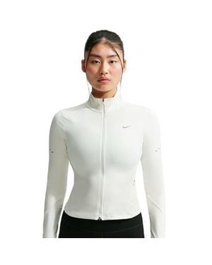 Nike Swift Dri-Fit Full-Zip Running Jacket Femme - Blanc
