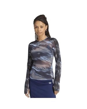 adidas Graphic Mesh T-Shirt T-Shirts - Blue