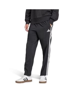 adidas Essentials 3-Stripes Joggers Open Hem Broeken - Zwart