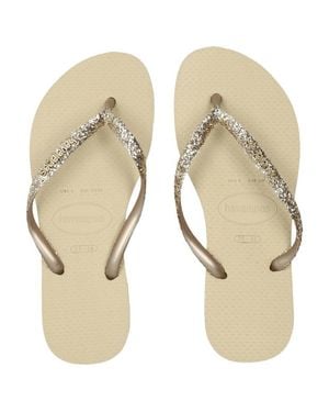 Havaianas Slim Flip-Flops And Sandals - Natural