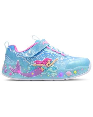 Skechers S-Lights Lil Mermaid Toddler Trainers - Blue