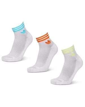 adidas Ankle 3 Pack Socks - White