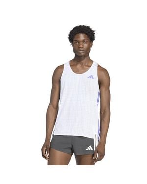 adidas Adizero Tank Top T-Shirts - Wit