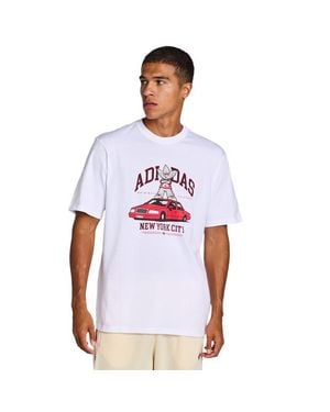 adidas Nyc Taxi Gfx Hombre Camisetas - Blanco