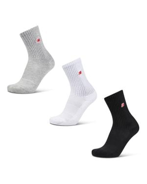 New Balance Crew 3 Pack Sokken - Metallic