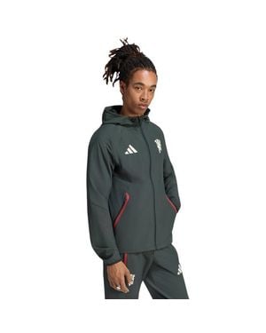 adidas Manchester United Tiro Travel Windbreaker Jackets - Green