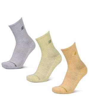 New Balance Midcalf 3 Pack Socks - Metallic