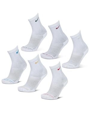 Nike Elevated Crew 6 Pack Unisexe - Blanc