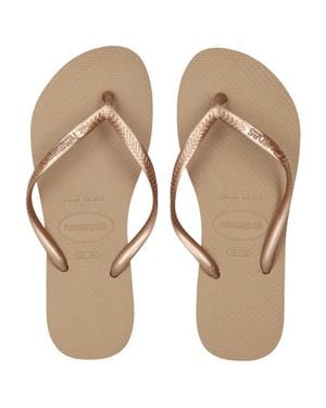 Havaianas Slim Flip-Flops And Sandals - Natural