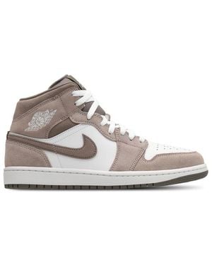 Nike Aj1 Mid Trainers - Grey