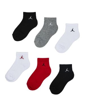 Nike Kids Ankle 6 Pack Calcetines - Rojo