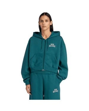 New Balance Fleece Femme - Bleu